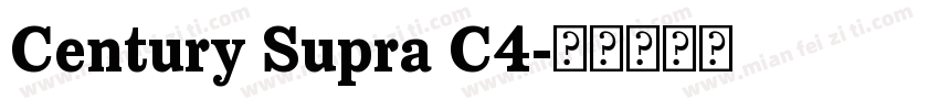 Century Supra C4字体转换